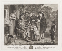 KG 14906
<br/>
De straatverkoper
<br/>
<em>Simonet, Jean Baptiste (1742-na 1813)</em>